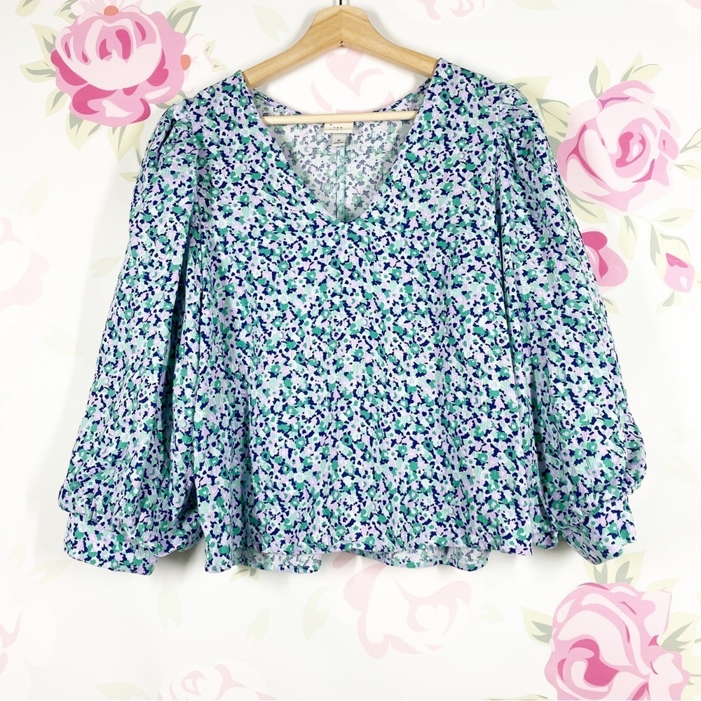 A New Day Floral Print Blouse M